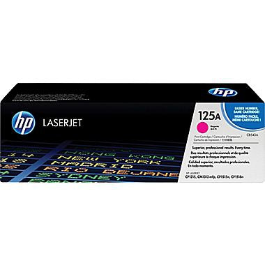 HP 125A (CB543A) Magenta Original LaserJet Toner Cartridge (1400 Yield)