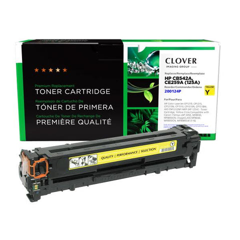 Clover Technologies Group, LLC Remanufactured Yellow Toner Cartridge (Alternative for HP CB542A 125A) (1400 Yield)