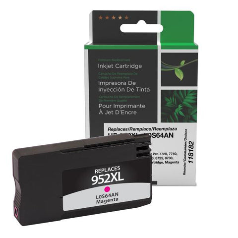 Clover Technologies Group, LLC Remanufactured High Yield Magenta Ink Cartridge for HP L0S64AN (HP 952XL)