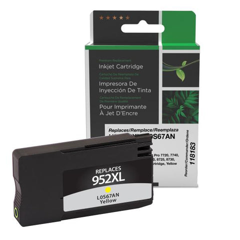 Clover Technologies Group, LLC Remanufactured High Yield Yellow Ink Cartridge for HP L0S67AN (HP 952XL)